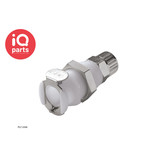 CPC CPC - PLC12006 / PLCD12006 | Coupling body | Panel Mount | PTF Nut 9,5 mm (3/8") OD / 6,4 mm (0.25") ID