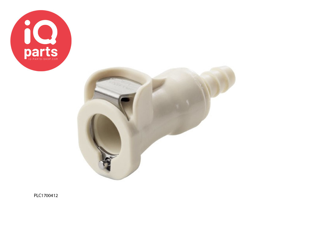 CPC PLC1700412 / PLCD1700412 | Coupling body | Polypropylene | Hose barb 6,4 mm (1/4")