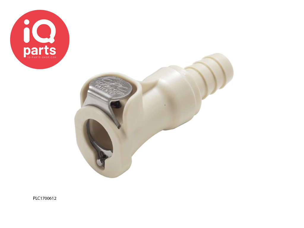 CPC PLC1700612 / PLCD1700612 | Coupling body | Polypropylene | Hose barb 9,5 mm (3/8")
