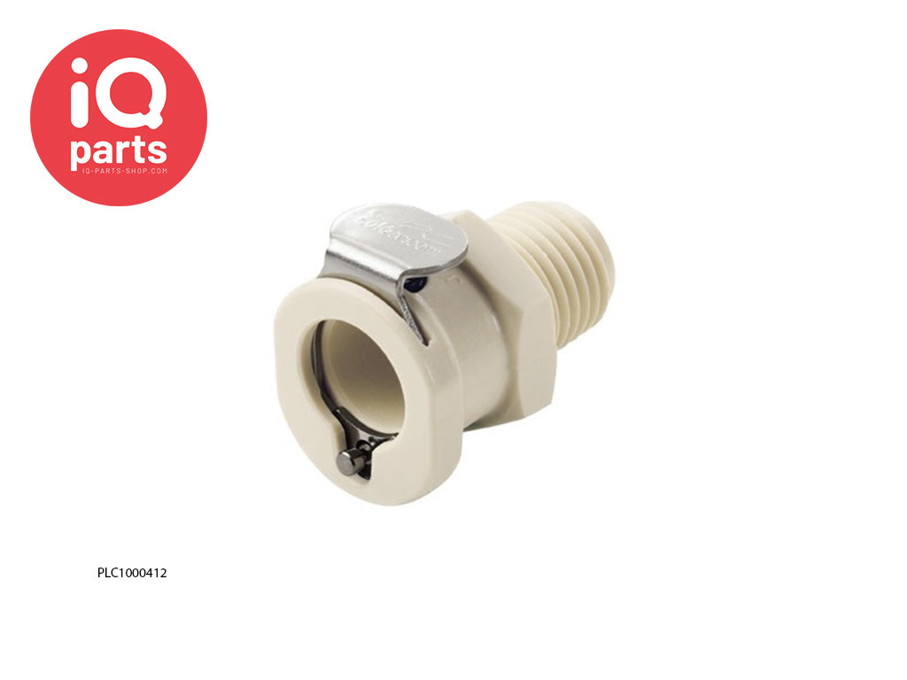 CPC PLC1000412 / PLCD1000412 | Coupling body | Polypropylene | 1/4" NPT Pipe thread