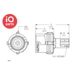 CPC CPC - SMF01 / SMFD01 | Coupling Body | Acetal | Hose Barb 1,6 mm (1/16")