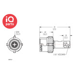 CPC CPC - SMF01 / SMFD01 | Coupling Body | Acetal | Hose Barb 1,6 mm (1/16")