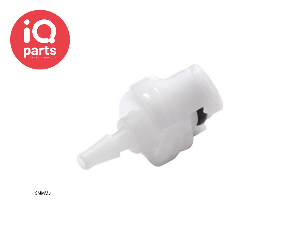 CPC SMMM3 | In-Line Coupling Insert | Acetal | Hose Barb 3,0 mm