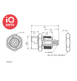 CPC CPC - SMFPM0212 | Coupling body | Panel Mount | Hose barb 3,2 mm (1/8")