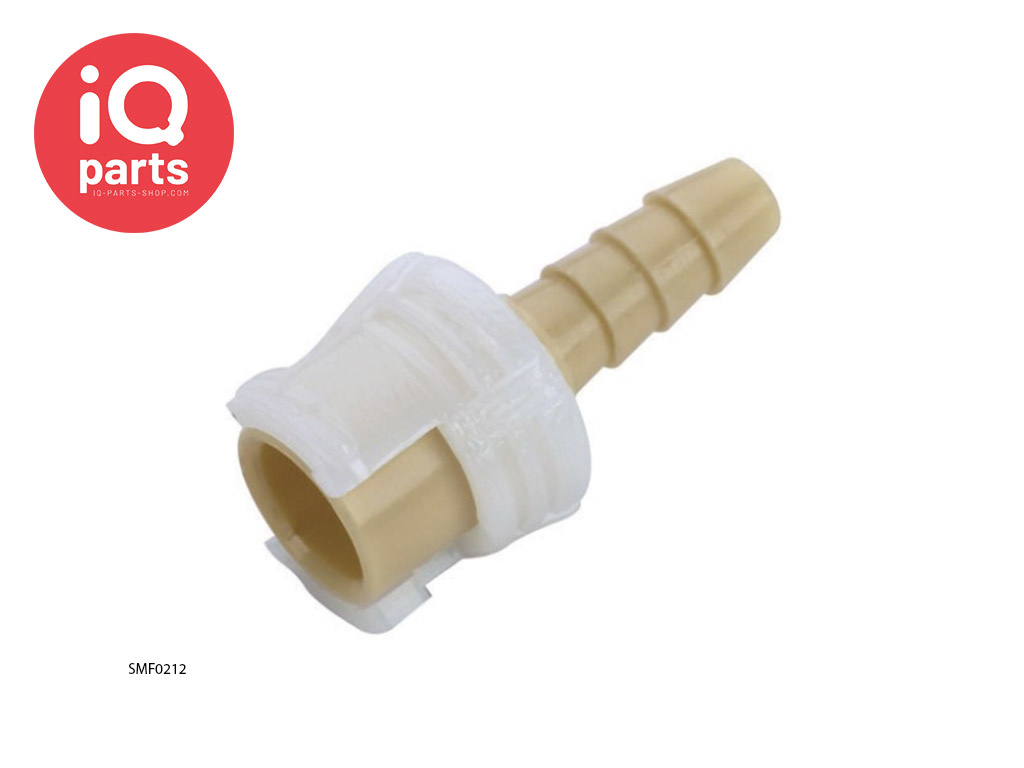 CPC SMF0212 | Coupling body | Polypropylene | Hose barb 3,2 mm (1/8")