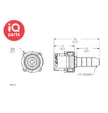 CPC CPC - SMF0212 | Coupling body | Polypropylene | Hose barb 3,2 mm (1/8")