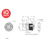CPC CPC - SMFPM01 / SMFPMD01 | Kupplung | Plattenmontage | Schlauchanschluß  1,6 mm