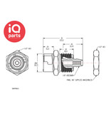 CPC CPC - SMFPM02 / SMFPMD02 | Coupling Body | Panel Mount | Hose Barb 3,2 mm (1/8")