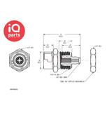 CPC CPC - SMFPM02 / SMFPMD02 | Coupling Body | Panel Mount | Hose Barb 3,2 mm (1/8")