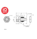 CPC CPC - SMMPM02 | Coupling Insert | Panel Mount | Hose Barb 3,2 mm (1/8")