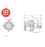 CPC CPC - SMM0112 | Coupling Insert | Polypropylene | Hose barb 1,6 mm (1/16")