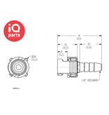 CPC CPC - SMM0212 | Stecker | Polypropylen | Schlauchanschluss 3,2 mm