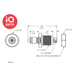 CPC CPC - PMC4201 / PMCD4201 | Coupling Insert | Panel Mount | Hose barb 1,6 mm (1/16")