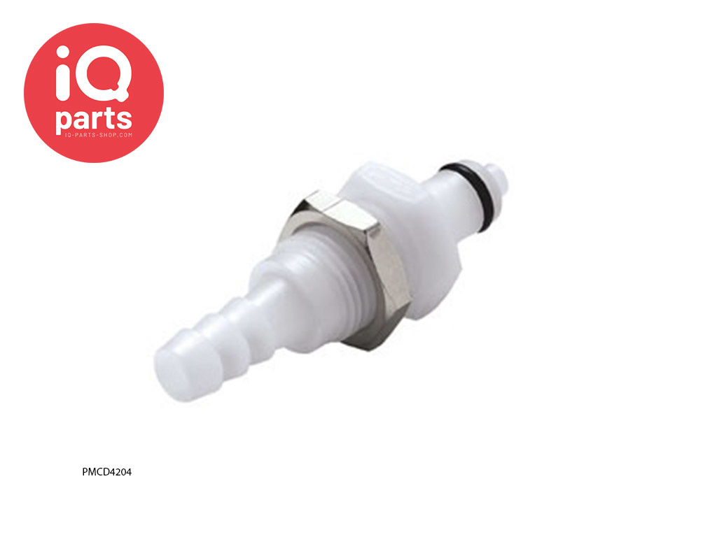 CPC PMC4204 / PMCD4204 | Coupling Insert | Panel Mount | Hose barb 6,4 mm (1/4")