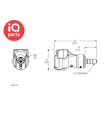 CPC CPC - PMC1702 / PMCD1702 | Coupling Body | Acetal | Hose barb 3,2 mm (1/8")