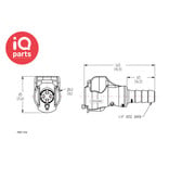 CPC CPC - PMC1704 / PMCD1704 | Coupling Body | Acetal | Hose barb 6,4 mm (1/4")