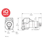 CPC CPC - PMC170112 / PMCD170112 | In-Line Coupling body | Polypropylene| Hose barb 1,6 mm (1/16")