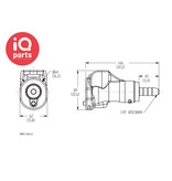 CPC CPC - PMC170212 / PMCD170212 | In-Line Coupling body | Polypropylene| Hose barb 3,2 mm (1/8")