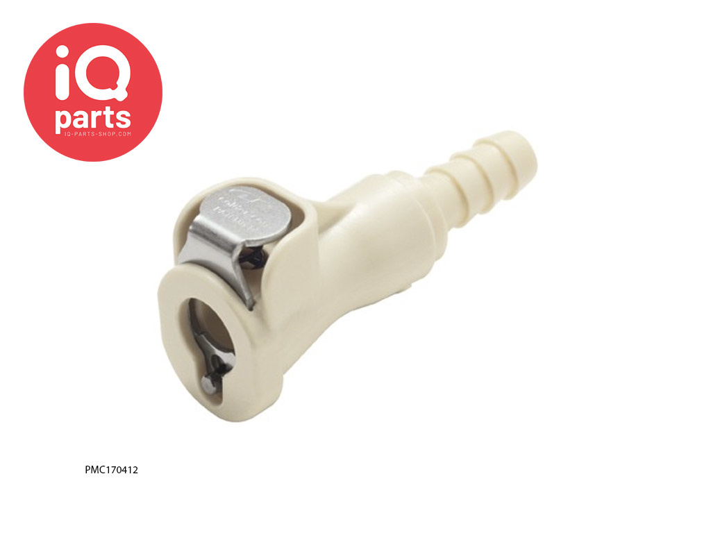 CPC PMC170412 / PMCD170412 | In-Line Coupling body | Polypropylene| Hose barb 6,4 mm (1/4")