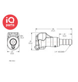 CPC CPC - PMC170412 / PMCD170412 | In-Line Coupling body | Polypropylene| Hose barb 6,4 mm (1/4")