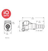 CPC CPC - PMC170412 / PMCD170412 | In-Line Coupling body | Polypropylene| Hose barb 6,4 mm (1/4")