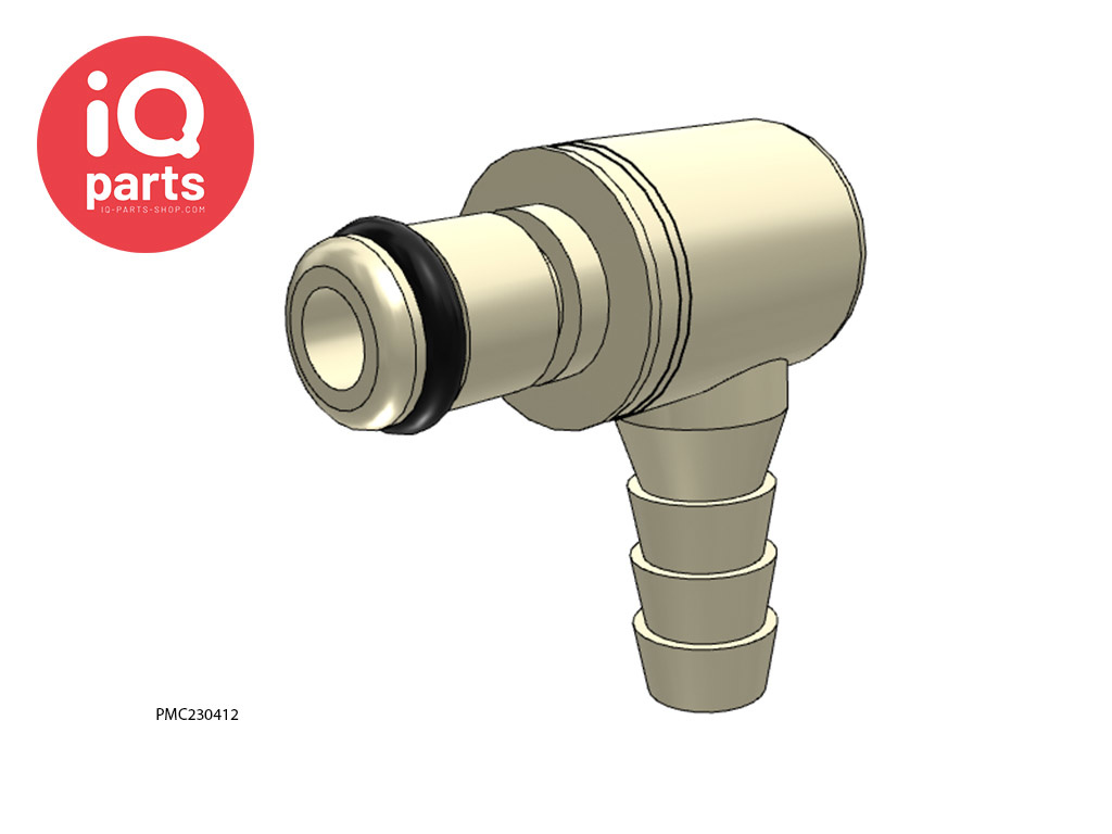CPC PMC230412 / PMCD230412 | Elbow Coupling Insert | Polypropylene | Hose barb 6,4 mm (1/4")