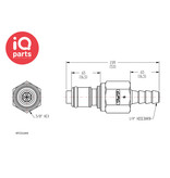 CPC CPC - APC22004 / APCD22004 | In-line Coupling Insert | Acetal | Hose barb 6,4 mm (1/4")