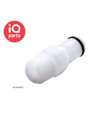 CPC CPC - APC24004BSPT / APCD24004BSPT | In-line Coupling Insert | Acetal | 1/4" BSPT Pipe Thread