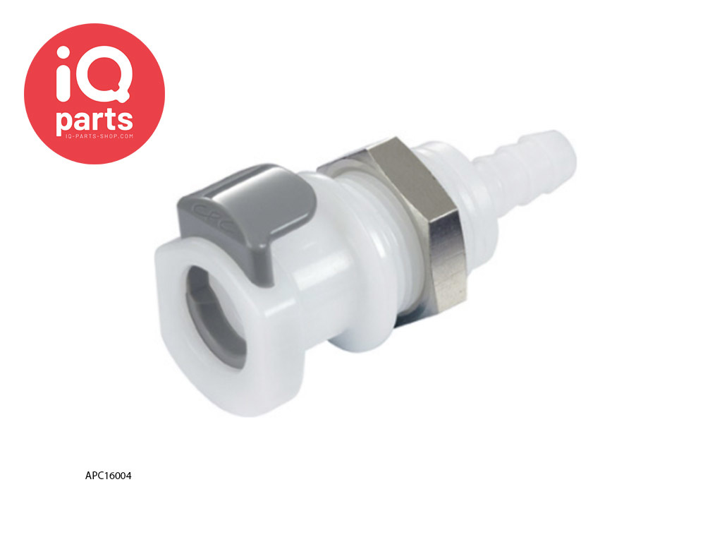 CPC APC16004(NSF) / APCD16004(NSF) | Koppeling | Plaatmontage | slangpilaar 6,4 mm