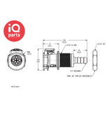 CPC CPC - APC16004(NSF) / APCD16004(NSF) | Koppeling | Plaatmontage | slangpilaar 6,4 mm