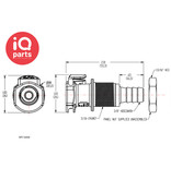 CPC CPC - APC16006 / APCD16006(NSF) | Coupling Body | Panel Mount | Hose barb 9,5 mm (3/8")