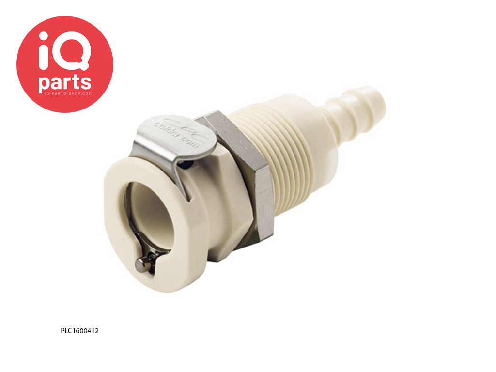 CPC PLC1600412 / PLCD1600412 | Coupling body | Panel Mount | Hose barb 6,4 mm (1/4")