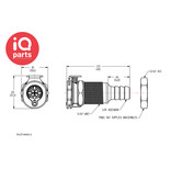 CPC CPC - PLC1600612 / PLCD1600612 | Coupling body | Panel Mount | Hose barb 9,5 mm (3/8")