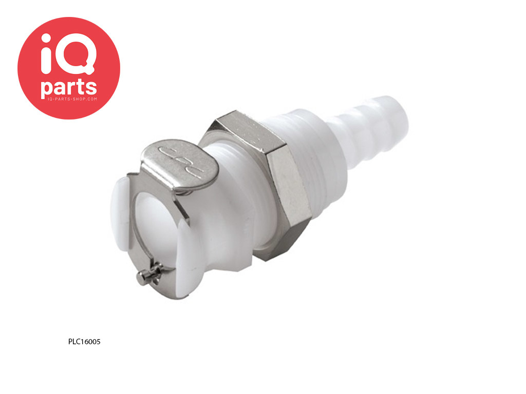 CPC PLC16005 / PLCD16005 | Coupling body | Panel Mount | Hose barb 7,9 mm (5/16")