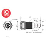 CPC CPC - PLC16005 / PLCD16005 | Coupling body | Panel Mount | Hose barb 7,9 mm (5/16")