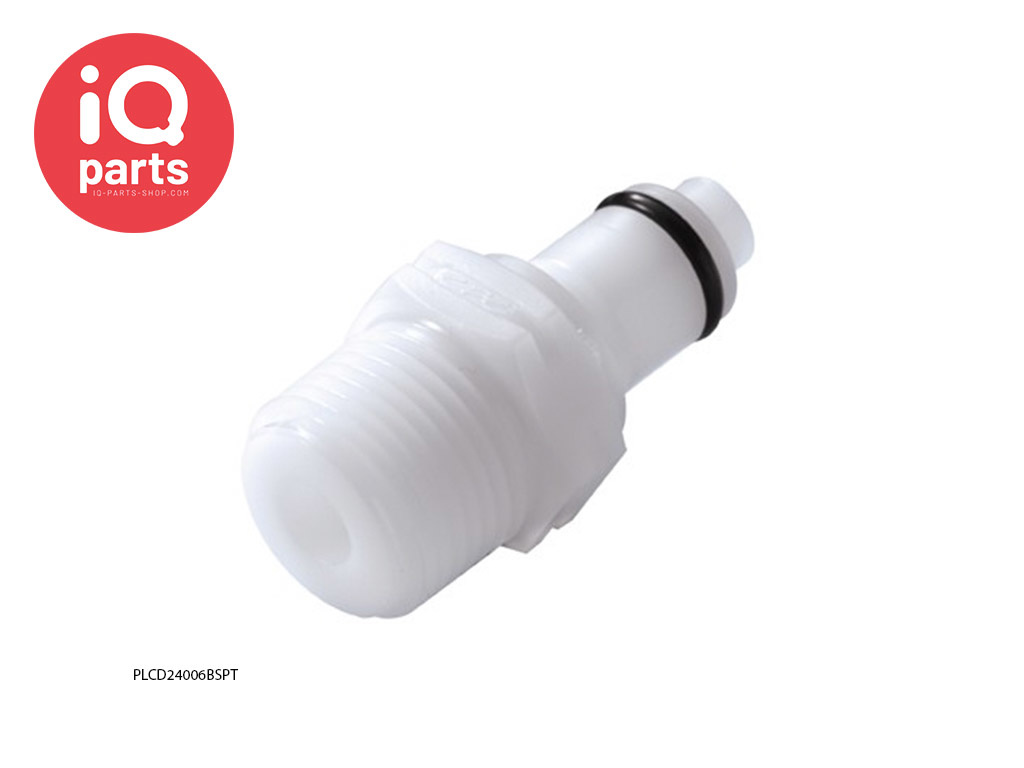 CPC PLC24006BSPT / PLCD24006BSPT | Coupling Insert | Acetal | 3/8" BSPT Pipe thread