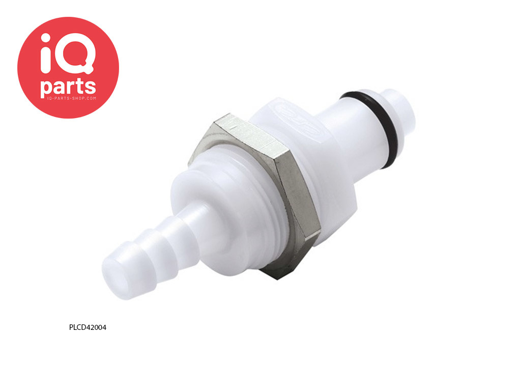 CPC PLC42004 / PLCD42004 | Coupling Insert | Panel Mount | Hose barb 6,4 mm (1/4")