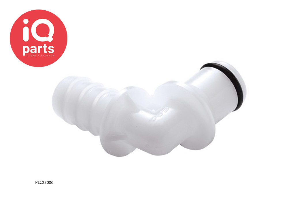 PLC23006 / PLCD23006 | Elbow Coupling Insert | Acetal | Hose barb 9,5 mm (3/8")