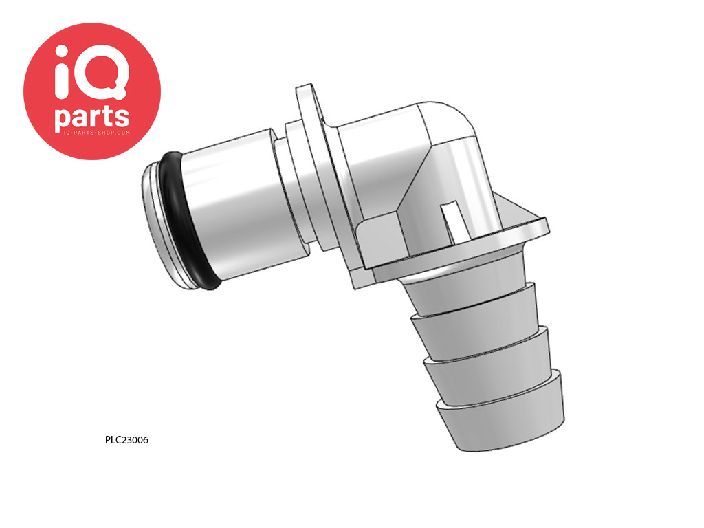 CPC CPC - PLC23006 / PLCD23006 | Insteeknippel 90º | Acetaal | slangpilaar 9,5 mm