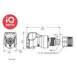 CPC CPC - PLC130M10 / PLCD130M10 | Coupling body | Acetal | PTF Nut 10,0 mm OD / 8,0 mm ID