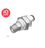 CPC CPC - PLC40004 / PLCD40004 | Coupling Insert | Panel Mount | PTF Nut 6,4 mm (1/4") OD / 4,3 mm (0.17") ID