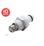 CPC CPC - PLC40004 / PLCD40004 | Coupling Insert | Panel Mount | PTF Nut 6,4 mm (1/4") OD / 4,3 mm (0.17") ID