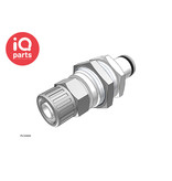 CPC CPC - PLC40006 / PLCD40006| Coupling Insert | Panel Mount | PTF Nut 9,5 mm (3/8") OD / 6,4 mm (0.25") ID