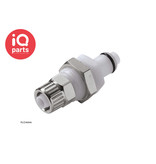 CPC CPC - PLC40006 / PLCD40006| Coupling Insert | Panel Mount | PTF Nut 9,5 mm (3/8") OD / 6,4 mm (0.25") ID