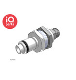 CPC CPC - PLC40004 / PLCD40004 | Coupling Insert | Panel Mount | PTF Nut 6,4 mm (1/4") OD / 4,3 mm (0.17") ID