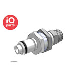 CPC CPC - PLC400M10 / PLCD400M10 | Coupling Insert | Panel Mount | PTF Nut 10,0 mm OD / 8,0 mm ID