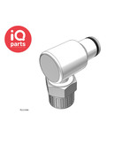 CPC CPC - PLC21006 / PLCD21006| Elbow Coupling Insert | Acetal | PTF Nut 9,5 mm (3/8") OD / 6,4 mm (0.25") ID