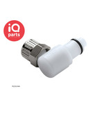 CPC CPC - PLC21006 / PLCD21006 | Stecker 90º | Acetal | PTF Klemmring 9,5 mm OD / 6,4 mm ID