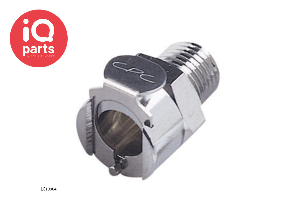 CPC LC10004 / LCD10004 | Snelkoppeling | Verchroomd messing | 1/4" NPT buitendraad