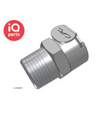 CPC CPC - LC10006BSPT / LCD10006BSPT | Coupling Body | Chrome-plated brass | 3/8" BSPT Pipe Thread